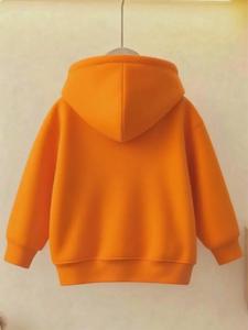 Logo personnalisé Toddler Boys Sweatshirts 100% coton enfants Sweat couleur unie pull surdimensionné pour la saison d'hiver - Product Image 3