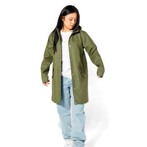 Imperméable universel en toile à capuche avec fermeture éclair, respirant et imperméable, avec logo personnalisé sur le devant - Product Image 4