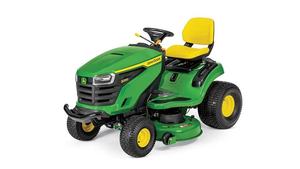 Tracteur à gazon John Deere vert et jaune, 4 roues motrices, à essence, autopropulsé, pour la coupe de l'herbe dans la cour de la maison - Product Image 2