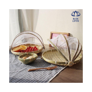 Panier de tente en bambou écologique pour servir des aliments en maille provenant du Vietnam - Product Image 1