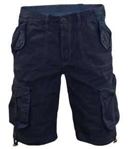 Pantalones Cortos Cargo de Lona Sólida Estilo Urbano para Hombre, 100% Algodón, Cintura Elástica Tejida, Resistentes al Viento, Secado Rápido y Transpirables - Product Image 6