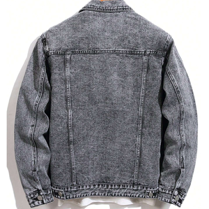 Vestes en jean pour hommes couleur personnalisée Vestes en jean pour hommes de haute qualité Vestes en jean confortables pour hommes - Product Image 2