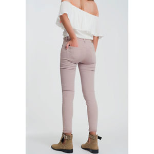 Pantalones Vaqueros Acampanados de Cintura Alta, Súper Ajustados, Color Rosa, Talla XL Plus, Transpirables, Estilo Baggy con Corte Recto - Product Image 6