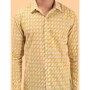 Camisa Casual de Algodón con Estampado Floral para Hombre, con Mangas Largas y Cuello Alto, 100% Transpirable, Tela Popelina y Oxford, ODM OEM - Product Image 2