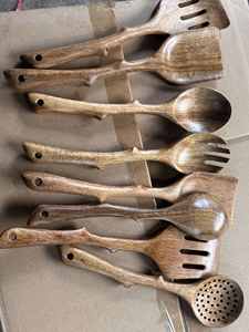 Cuillère en bois Ustensile en bois naturel du Vietnam pour manger et servir Cuillère en bois pour restaurants hôtels et distribution au détail - Product Image 4