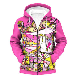 Sudaderas con capucha de sublimación de manga larga para hombre, suéter transpirable mezclado de algodón 100% cómodo con diseño de cremallera - Product Image 4