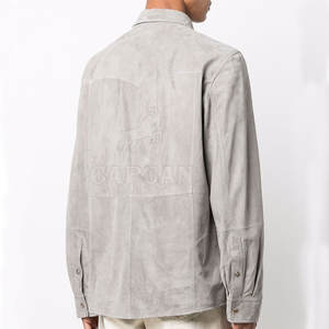 High Quality Slim Fit Premium <b>Leather</b> Long Sleeve <b>Shirt</b> for Men Waterproof Best Design Print Pattern Plus Size New Condition - Product Image 2