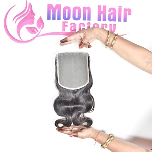 Produit original, cheveux humains indiens, closure bodywave, vente en gros, prix bas, fournisseur, exportateur, extensions Remy disponibles à la vente - Product Image 3