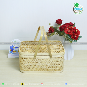 Vente chaude Exportation du Vietnam Paniers cadeaux en bambou magnifiquement conçus pour la nourriture, le spa et plus encore - Product Image 4