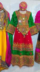 Robes afghanes vintage 2025 Robes traditionnelles faites à la main Salwar Kameez Dupatta Ensemble complet de robes Kuchai ethniques tribales Kuchai - Product Image 6