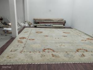 Tapis persan de luxe de grande taille au design chokla personnalisé pour le salon Vente en gros en usine de laine perse antique filée à la main pastel - Product Image 4