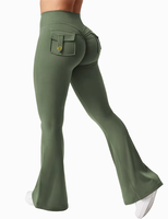 Nuevos Leggings de Yoga para Mujer, Sólidos, Transpirables, de Cintura Alta, Moldeadores, con Bolsillo Frontal, Elásticos en Cuatro Direcciones, de Spandex/Nylon, de Secado Rápido