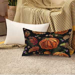 Almohada con Estampado de Calabaza - Decoración de Halloween, Regalo Personalizado Adorable, Detalle Acogedor, 8"x8" - 20x20 cm - Product Image 4
