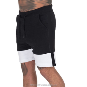 Shorts de plage pour hommes, été, haute qualité, décontractés, 100% coton, taille haute, fermeture éclair, tricotés, noirs - Product Image 3