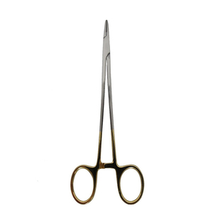 Vente en gros pince de chirurgie Debakey 7 pouces droite demi or en acier inoxydable motif lourd porte-aiguille manuel de qualité industrielle - Product Image 4