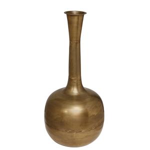 Antique Brass Iron Pot with High Top Modern Design Functional As Home Garden Decor <b>Floor</b> <b>Vase</b> Pots/Planter - Product Image 1