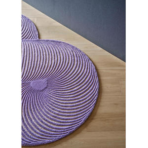 Alfombra de lana hecha a mano personalizada, diseño de onda amarilla, alfombra con patrón de espiral contemporáneo, alfombra artística de lujo con mechones a mano para sala de estar - Product Image 6