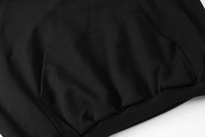 Luxury High Quality Fleece Cotton No <b>String</b> Heavyweight Hoodie Unisex Custom Oversized Cropped Hoodies - Product Image 6