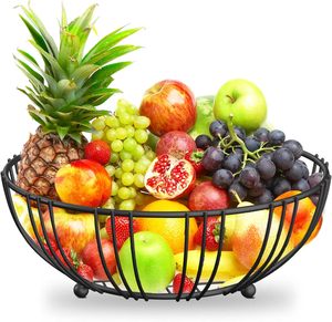Panier de rangement moderne pour fruits et légumes de comptoir de cuisine, durable, étanche, en fil métallique, écologique, de haute qualité - Product Image 1