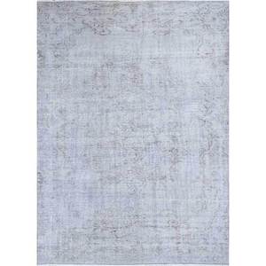 Tapis vintage gris et noir en laine, noué à la main, abstrait, pour salon, couloir, forme rectangulaire, techniques de tressage, Pae-652 - Product Image 1