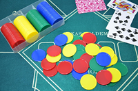 Disque en plastique de 37mm couleur en plastique petite pièce de jeu de puces accessoires de jouets pour enfants artisanat en plastique