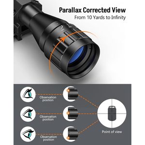 กล้องเล็ง MidTen 3-9X32 Ao Sporting พร้อมระบบล็อคปุ่มปรับศูนย์  แบบ Crosshair Reticle สำหรับการล่าสัตว์ ขนาดหลอด 1 นิ้ว แบบ SFP - Product Image 2