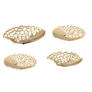 Vaisselle décorative Plat de service en aluminium pour la décoration de fête Plat ovale fabriqué à la main Plateau en nickel coulé Plateau galvanisé - Product Image 5