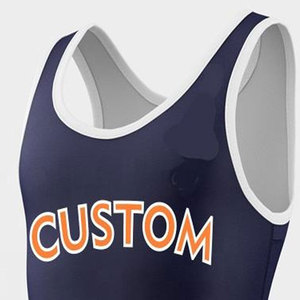 Hommes en gros maillots de lutte de haute qualité vêtements de lutte maillot de lutte personnalisé nouveaux hommes été - Product Image 6