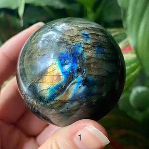 Factory Price Natural Labradorite Gray Polished Crystal <b>Sphere</b> 50-60mm Healing Stone <b>Ball</b> for Reiki Feng Shui and Home Decor - Product Image 6