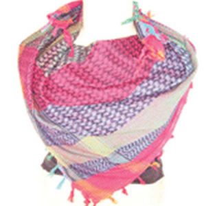 Bufanda de Keffiyeh tejida Shemagh para hombre original Pañuelo de punto multicolor para el verano inspirado en la Palestina árabe Arafat Hatta - Product Image 1