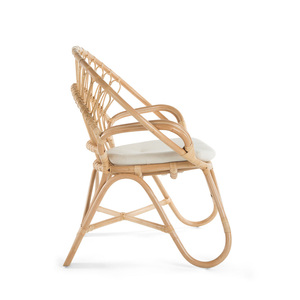 Sillón de Ratán Delicado al por Mayor, Sillón de Mimbre Curvo y Atemporal, Adecuado para Esquinas de Relajación e Interiores Creativos - Product Image 2