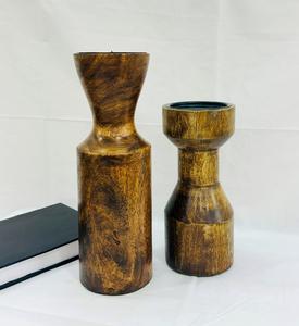 Bougeoir en bois naturel pour la décoration intérieure Bougeoirs de table pour fête de mariage Bougeoir pour Noël Bougeoir de luxe - Product Image 5