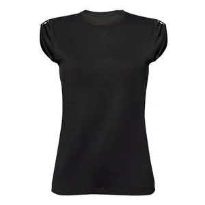 T-Shirt Personalizzata da Donna in Tessuto Slub per Merchandising Promozionale - Product Image 5