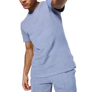 2026 Summer New Arrival Men's Casual Clothing Adult Two-Piece <b>T</b>-<b>Shirt</b> Shorts <b>Suit</b> Solid Design Male Short Clothes Set - Product Image 2