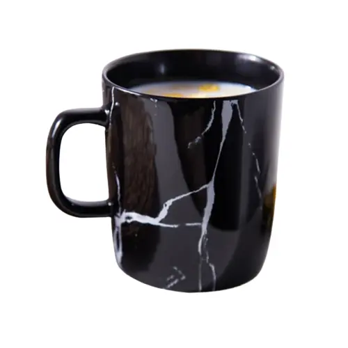 Caneca De Mármore Preto Premium, Canecas De Café De Mármore Preto, copos De Café De Mármore Canecas Mão Esculpida Pedra Natural