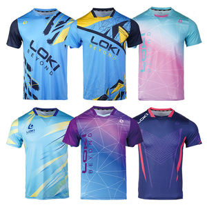 Camiseta DE TENIS transpirable OEM y ODM personalizada, ropa deportiva, camiseta de bádminton, uniformes de ping pong - Product Image 1