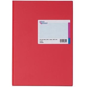 Knig & Ebhardt A4 Squared Notebook Red 96 Sheets - Product Image 1