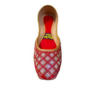 Khussa zapatos de las mujeres planas de peso ligero colores mezclados khussa Punjabi khussa personalizado al por mayor de calidad superior diseños personalizados de las mujeres - Product Image 1