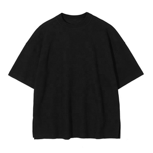 Conjunto de 2 Piezas de Verano para Hombre, Estilo Vintage, 100% Algodón, Peso Pesado, con Estampado de Logotipo en la Franja Lateral - Product Image 4