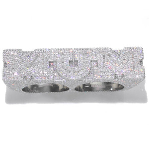 Bague de luxe pour homme en argent 925 avec moissanite, style « Money Ring », sertie de pierres baguette, bijou audacieux et tendance, création de designer - Product Image 6