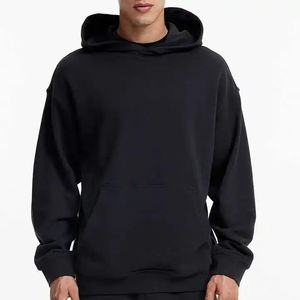 Pull à capuche thermique personnalisé unisexe avec logo brodé Vente en gros Streetwear pour hommes Sweat-shirts d'hiver Sweats à capuche vierges pour hommes - Product Image 1