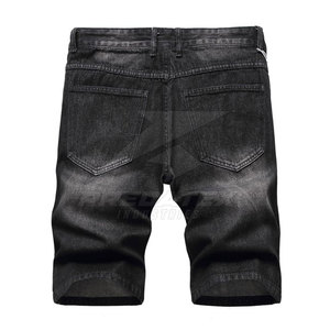 Shorts en jean décontractés pour hommes en coton 100% respirant à séchage rapide avec logo et design personnalisés, best-seller - Product Image 2