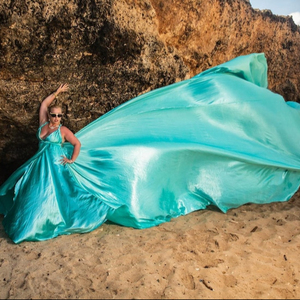 Vestido de satén volador de verano al por mayor, vestidos estampados sexis de alta calidad para mujer, vestido de mujer 2023 sin espalda para mujer - Product Image 2
