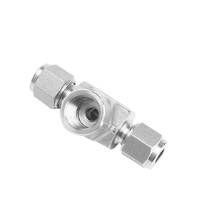 Swagelok סוג כפול טבעת חזוק דחיסה צינור הולם נשי סניף טי 1/2 ''NPT נקבה x 1/4'' צינור OD - Product Image 3