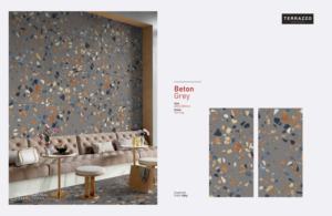 BETON GREY TERRAZO DESIGNED CARVING SURFACE PORCELAIN TILES - Product Image 3