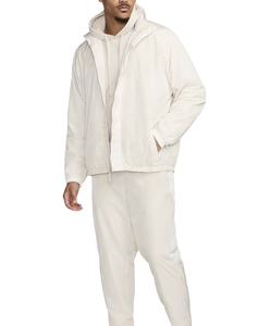Vente en gros Streetwear imperméable en nylon personnalisé respirant grande taille pour hommes Survêtement coupe-vent avec broderie et fermeture éclair en fourrure pour l'extérieur - Product Image 1