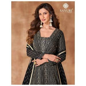 Robe Anarkali brodée lourde manches longues évasées longues Dupatta indien ethnique traditionnel mariage Festivals fête porter Salwar - Product Image 3