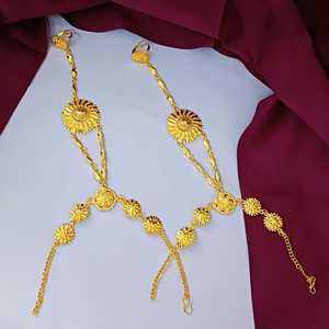 <b>Indian</b> Finger <b>Ring</b> Chain Bridal Bracelet Jewelry Hand Harness Slave Wedding Bracelet <b>Indian</b> Wholesaler Jewellery Set for Women - Product Image 2