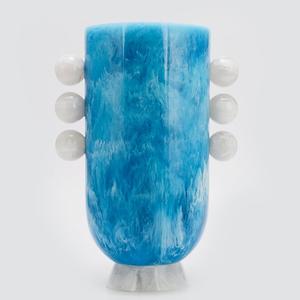 Decorative Amber Resin <b>Flower</b> <b>Vase</b> Top Seller Indian Handmade <b>Black</b> Swirl Resin <b>Flower</b> Pots Home Decor Table Decorating <b>Vases</b> - Product Image 6