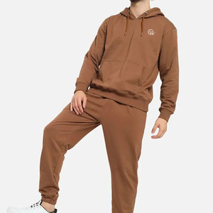 Trajes de chándal de invierno informales de algodón 100% de talla grande para hombre, ropa transpirable y de alta calidad con logotipo para exteriores, conjuntos al por mayor, el mejor estilo - Product Image 4